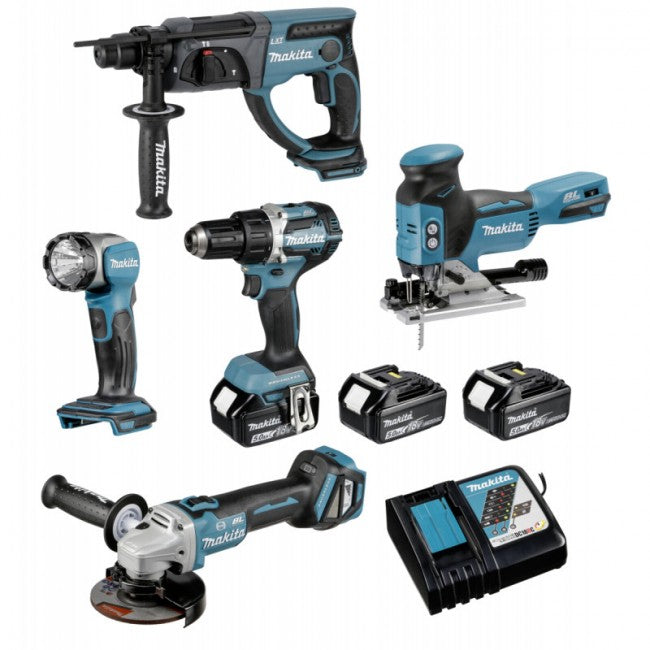 Set promozione speciale batteria Makita dlx5044tj 18v - dlx5044tj