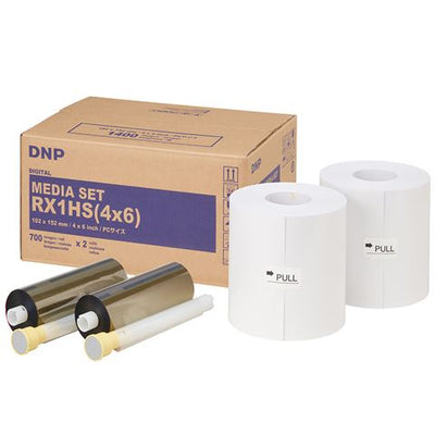 Papel estándar DNP DSRX1HS-4X6 2 Roll � 700 St. 10x15 para DS-RX1HS