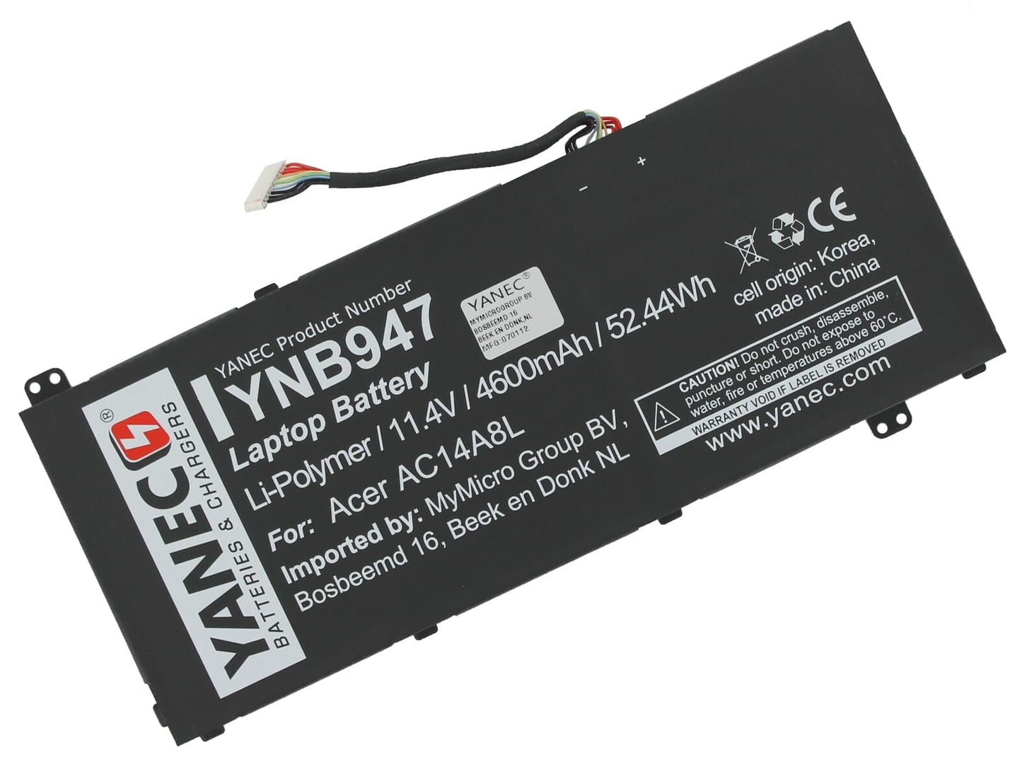 Batteria per laptop Yanec 4600 mAh