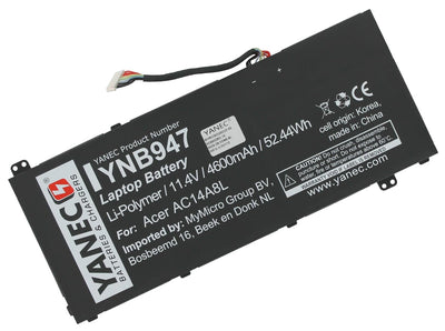 Batería de laptop yanec 4600 mAh