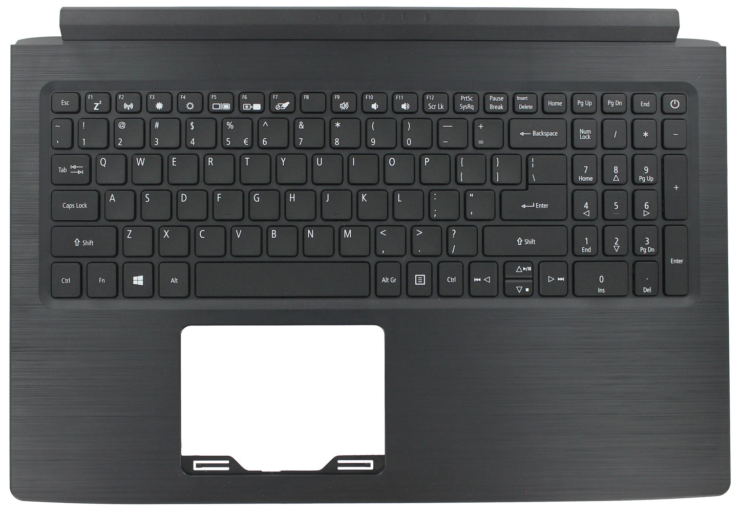 Acer Laptop Toetsenbord Qwerty US + Top Cover Zwart