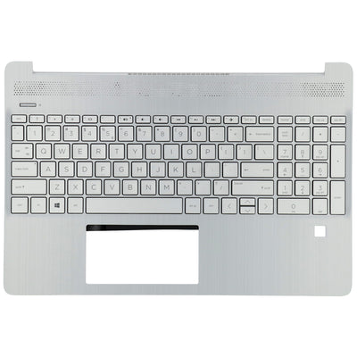 HP Laptop Toetsenbord Qwerty US + Top Cover Zilver