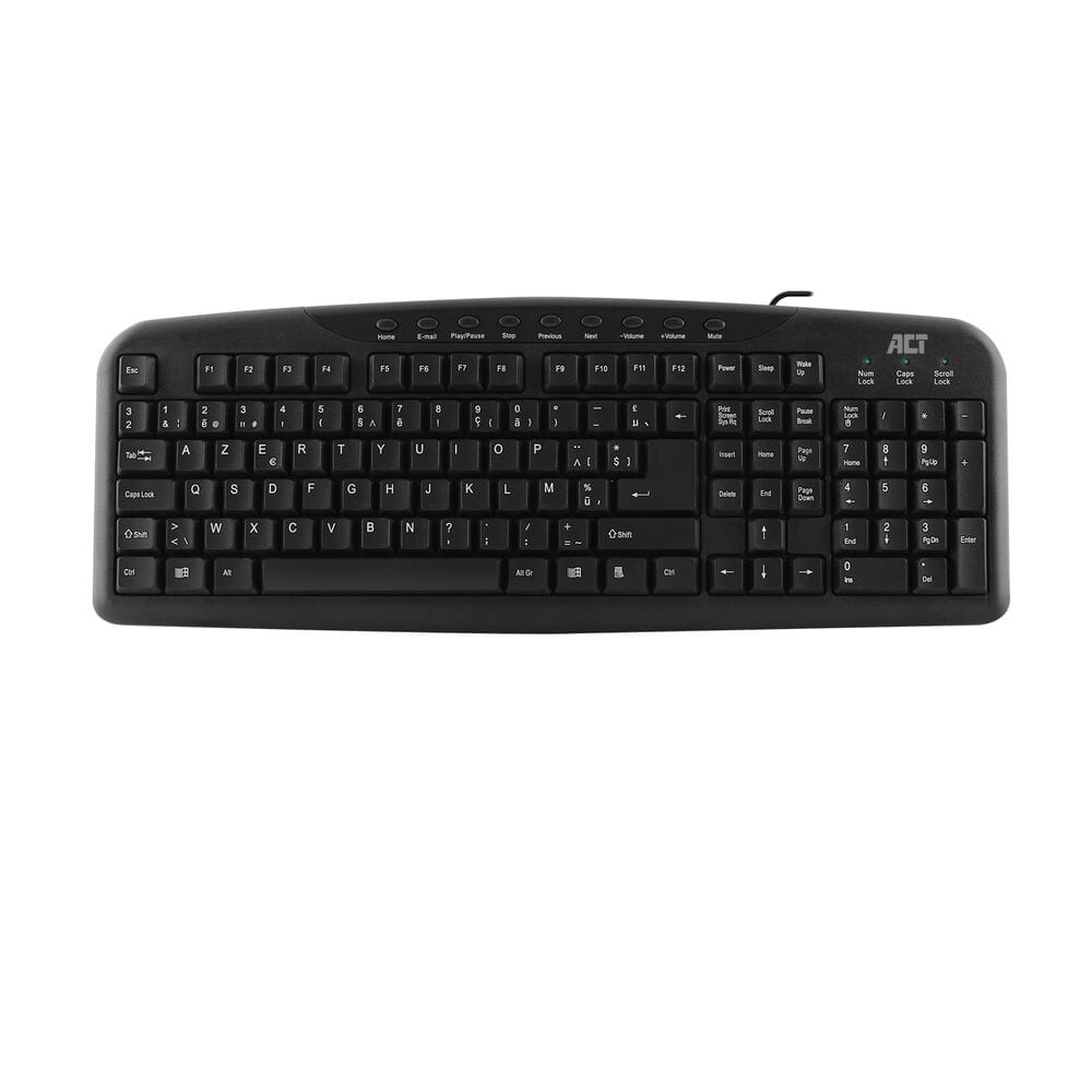 Act Keyboard USB, Azerty, Black