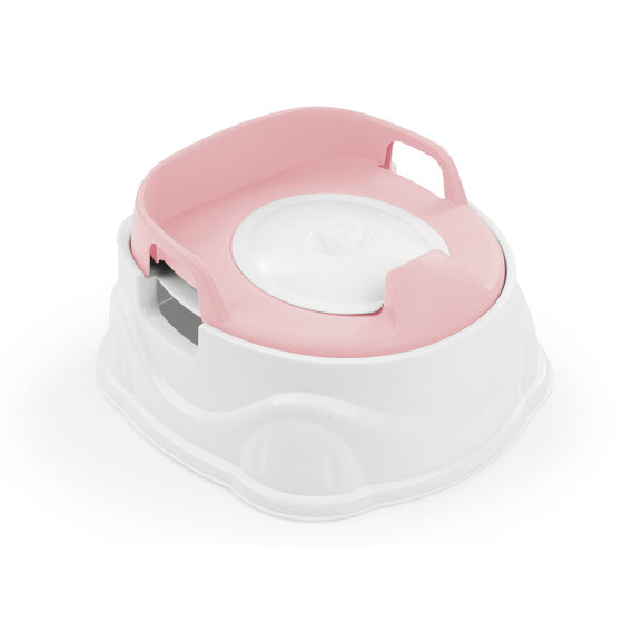 Plaspot educativo Dolu 3-in-1 con reductor de inodoro rosa blanco