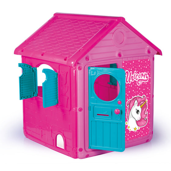 Dolo My 1st Unicorn House Playhouse con campanello rosa blu