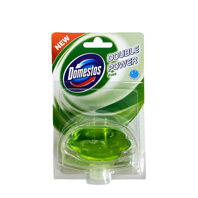 Domestos bloque sanitario doble potencia pino recambio 48g