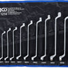 Bgs technic double ring wrench set cranked sw 6 x 7 - 30 x 32 mm 12 pcs.