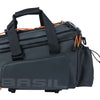 Basil Miles XL Pro Bagagedragertas - Waterdichte zwarte tas voor elektrische fiets - 36L - MIK-systeem