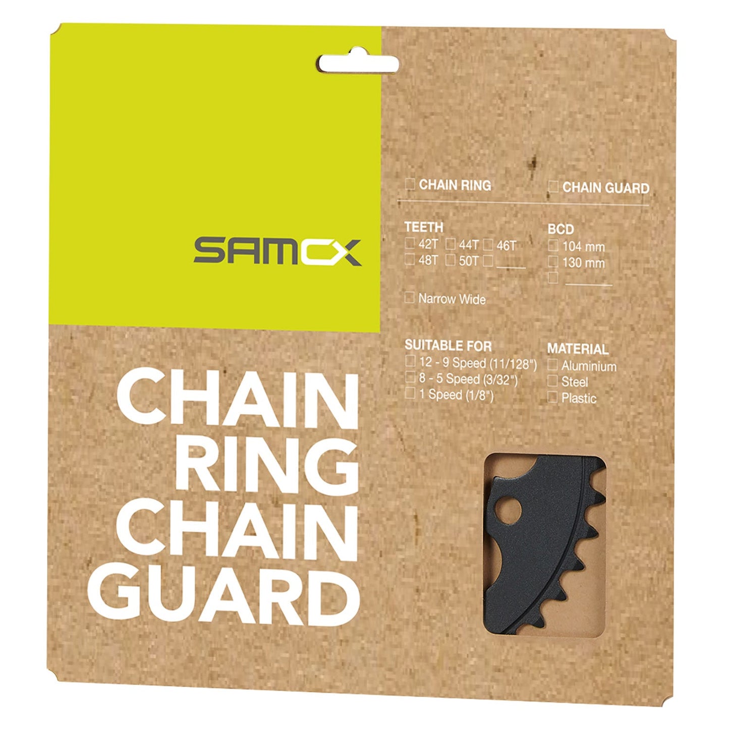 Messingschlager samox e-bike kettingblad 42t bcd 104 mm. 1 2x3 32 en 11 128 staal zwart