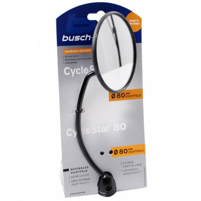 Mirror de bicicleta Busch Muller Busch Müller 901 Ø80 mm con una barra de 13 cm de largo