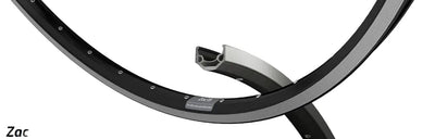 Ryde b.v. cerchio 28' - 14 zac19rs 28'-622 nero cnc 32 gt. db