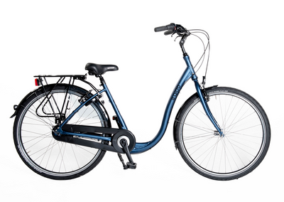 Aldo 28 inch Low entry Bicycle Comfort Alu 7V Vrijloop Blauw