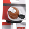 Simson fietsbel Allure bruin-wit op kaart