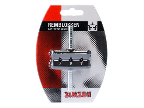Simson brake shoe cantilever 55 mm per set on map