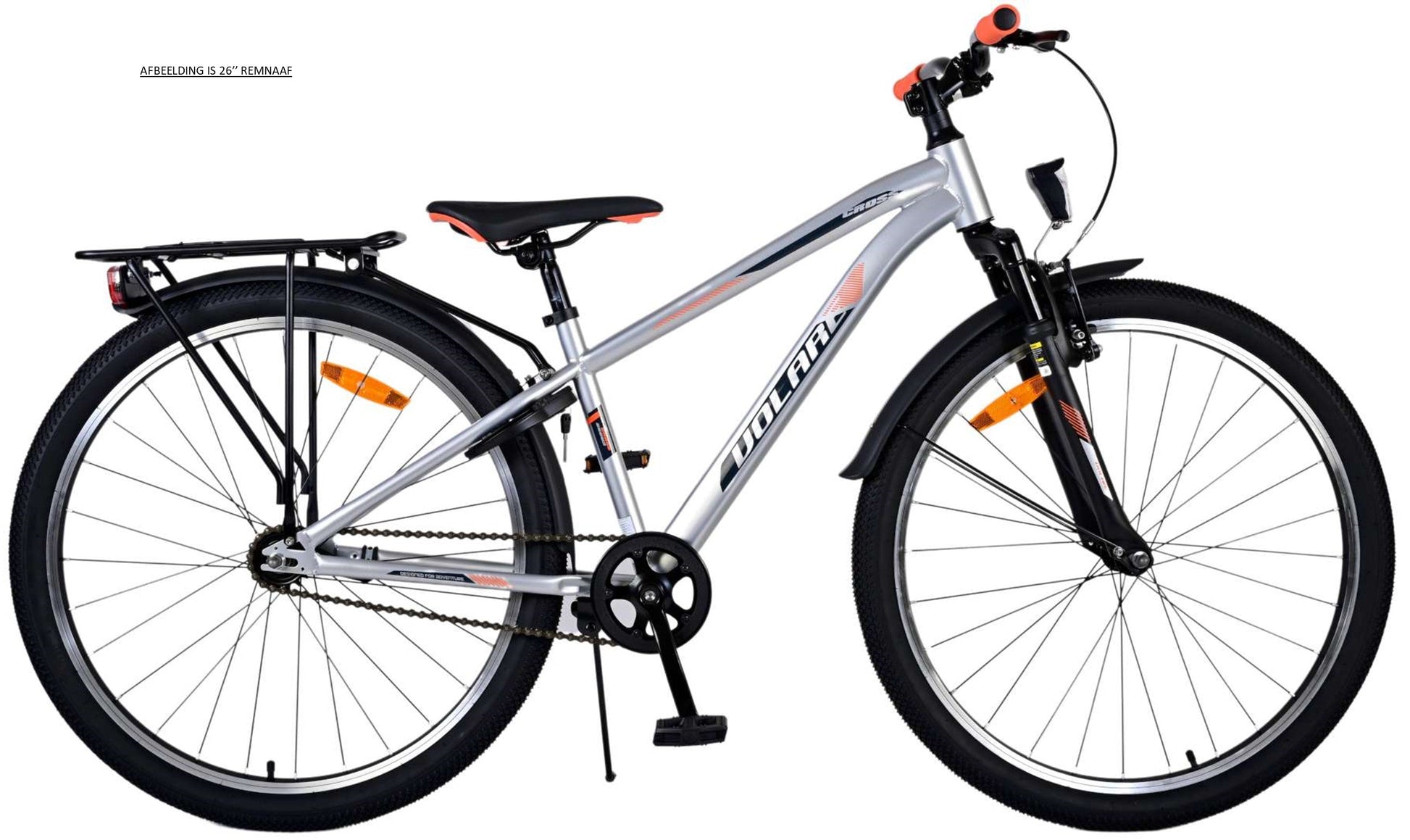 Volare Cross kinderfiets - jongens - 26 inch - Zilver - 3 versnellingen