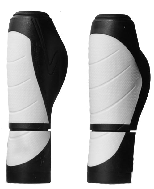 Simson Ergonomics Handles - 92 mm in bianco e nero