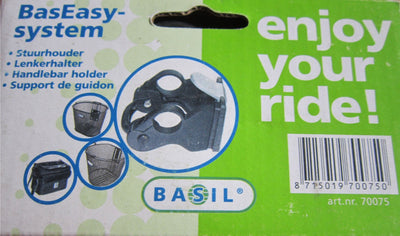 Basil b.v. basil 70075 supporto da manubrio basseasy-system in plastica nera