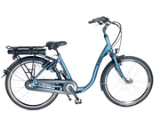 Kwadie aldo e-bike lage instap 28 - 46 cm. 7gvl - 9.0 ah 324wh led display 20 km h mystery blue mat - afbeelding 1
