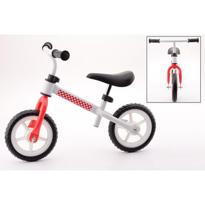 Balance de bicicleta de acero blanco rojo