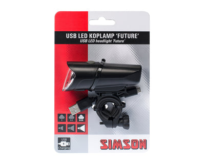 Faro Future Future LED USB Nero ricaricabile