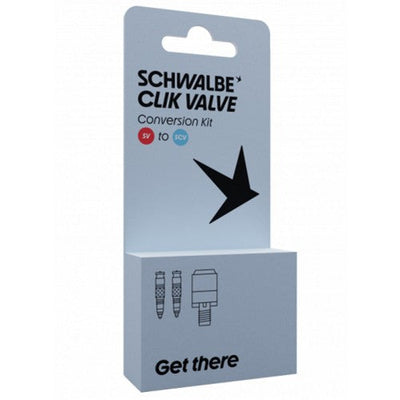 SCHWALBE CLIC CLICCOLO SV-SCV + Adattatore per la testa della pompa (set)