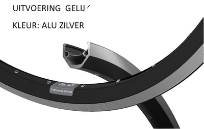 Ryde b.v. velg 26' - 14 559 zac421 aluminium cnc zilver 36 gts.
