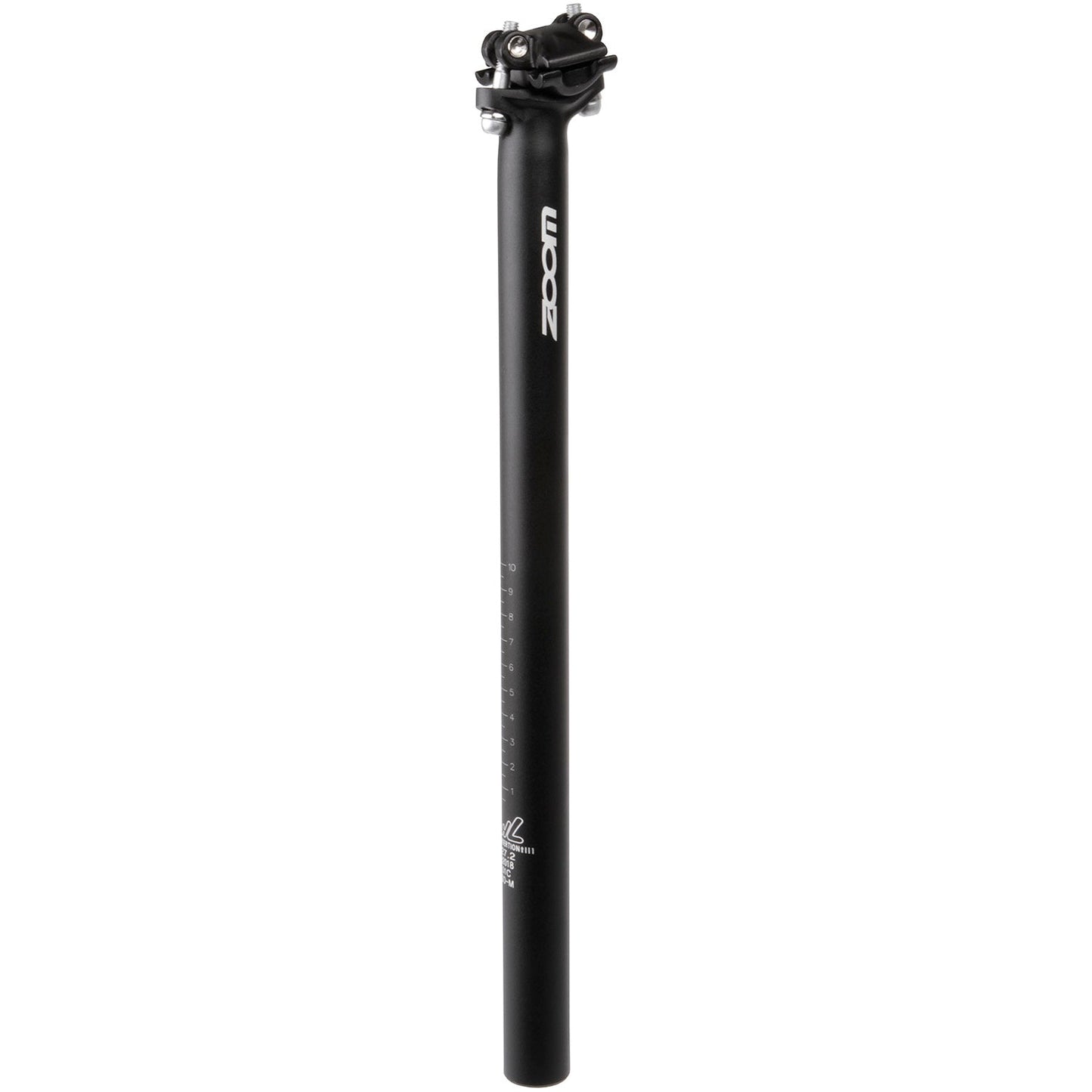 Brass bearing zoom seat post ATB 27.2 alu. black 400mm.