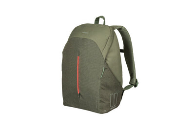 Basil B -Safe pendolare Nordlicht - Maggiore zaino per biciclette per biciclette elettriche - 18L - Green - unisex - con illuminazione a LED