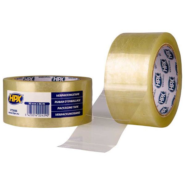 Cinta de embalaje Hpx | transparente | 50 mm x 66 m - vt5066 - vt5066