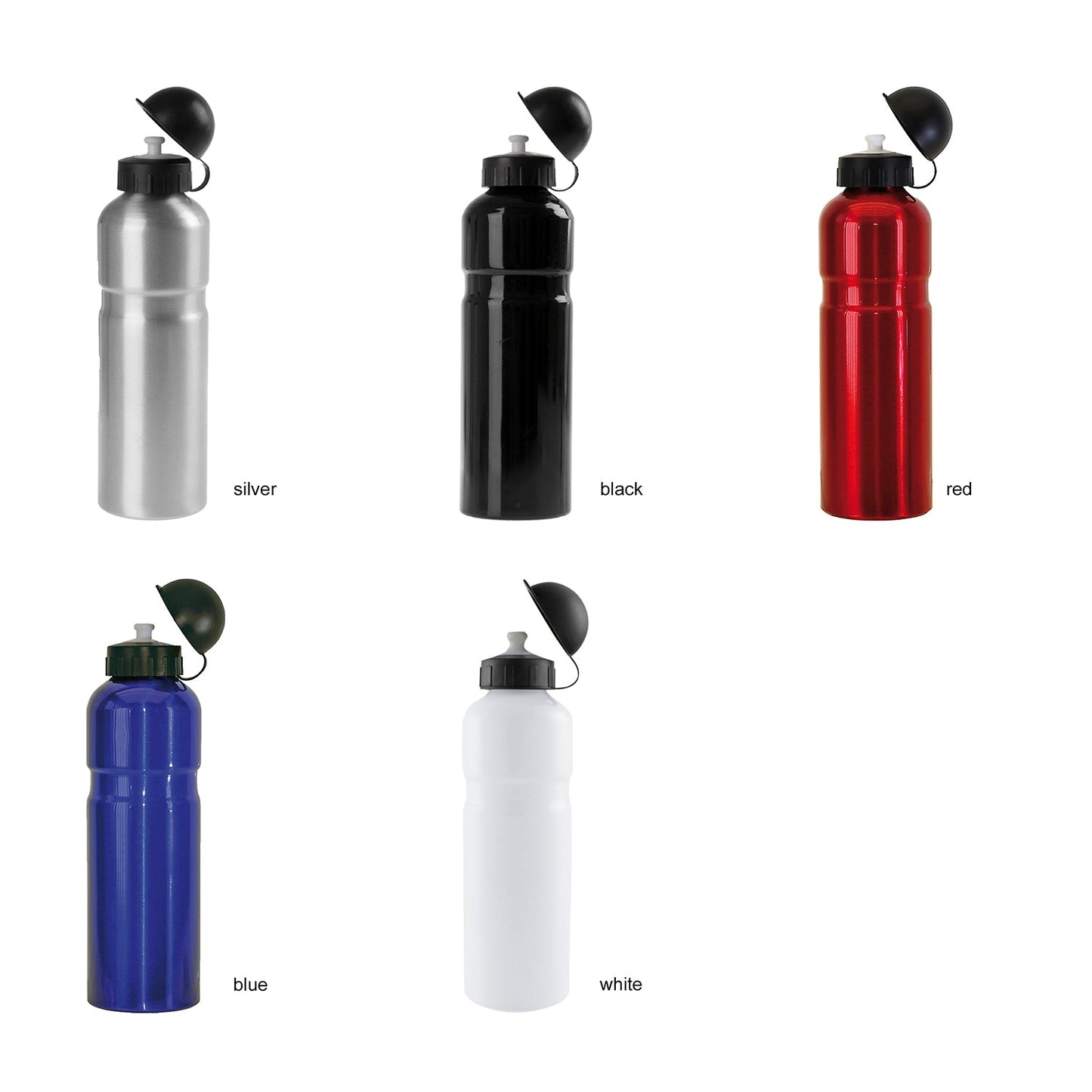 M-wave bidon in alluminio da 750 ml d'argento
