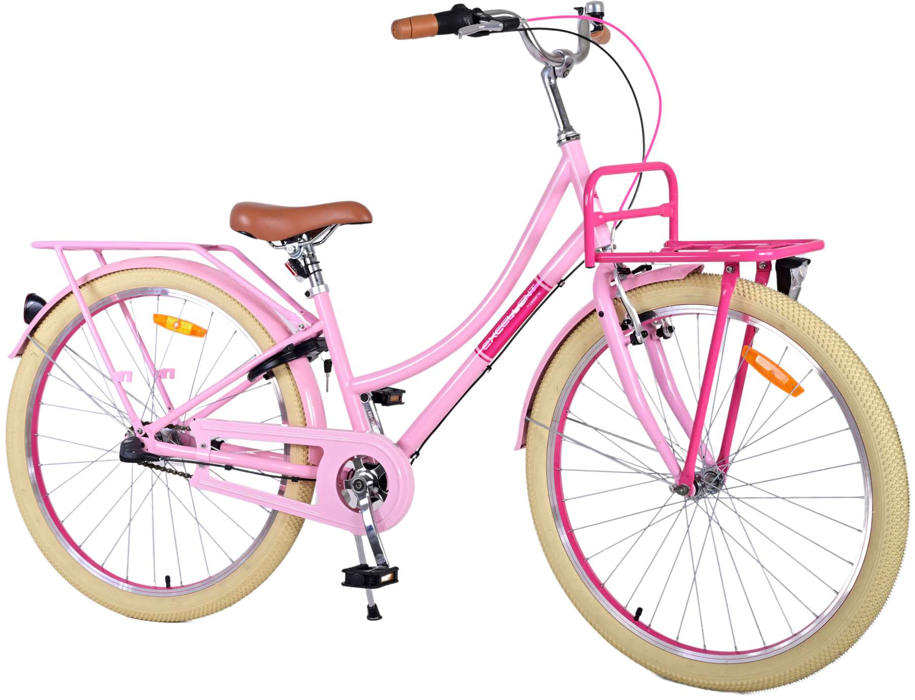 Volare Excelente bicicleta infantil - niñas - 26 pulgadas - rosa - 3 engranajes