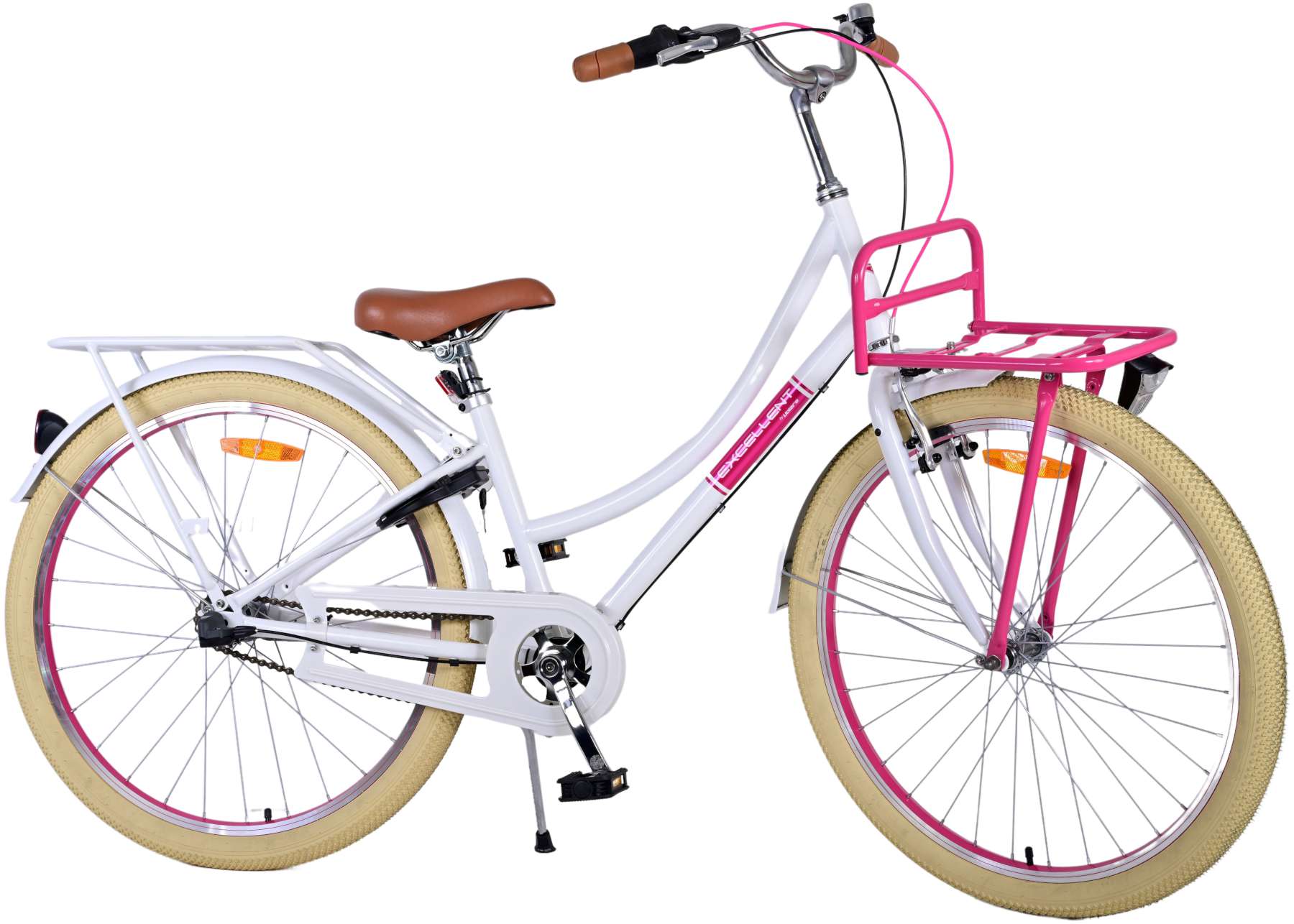 Vlatare eccellente biciclette per bambini - ragazze - 26 pollici - bianco - 3 marce
