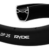 Ryde b.v. velg 28' - 14 dp25 28'-622 zwart disc 32 gaats