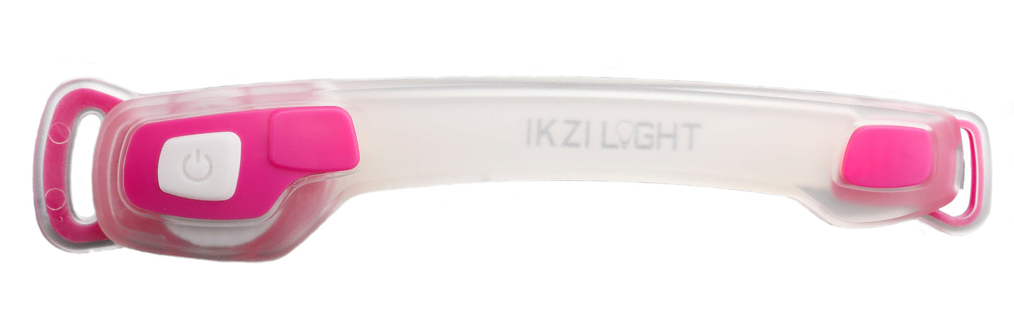 Buzaglo ikzilight pulsera stripled 2 x led rosa