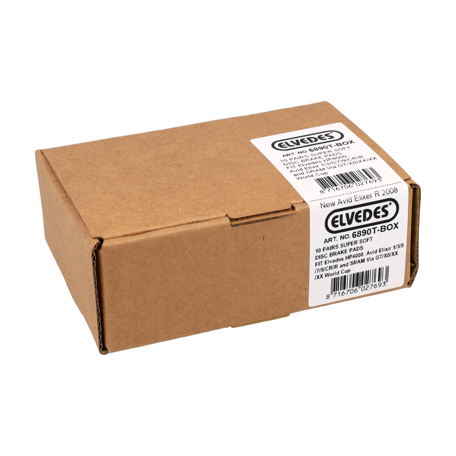 Conjunto de bloque de freno de disco Elvedes 6890t (10º)