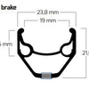 Qibbel rim 2000 28 622 32G 14G CNC Alu Black