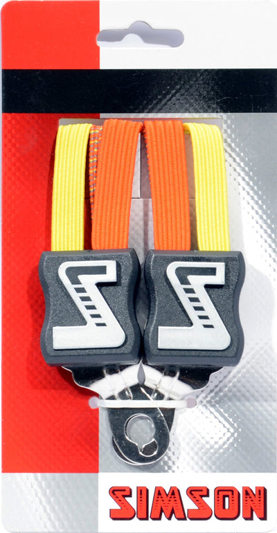 Simson blister 021347 cinturino a sgancio rapido corto, 3 raccoglitori, giallo arancio