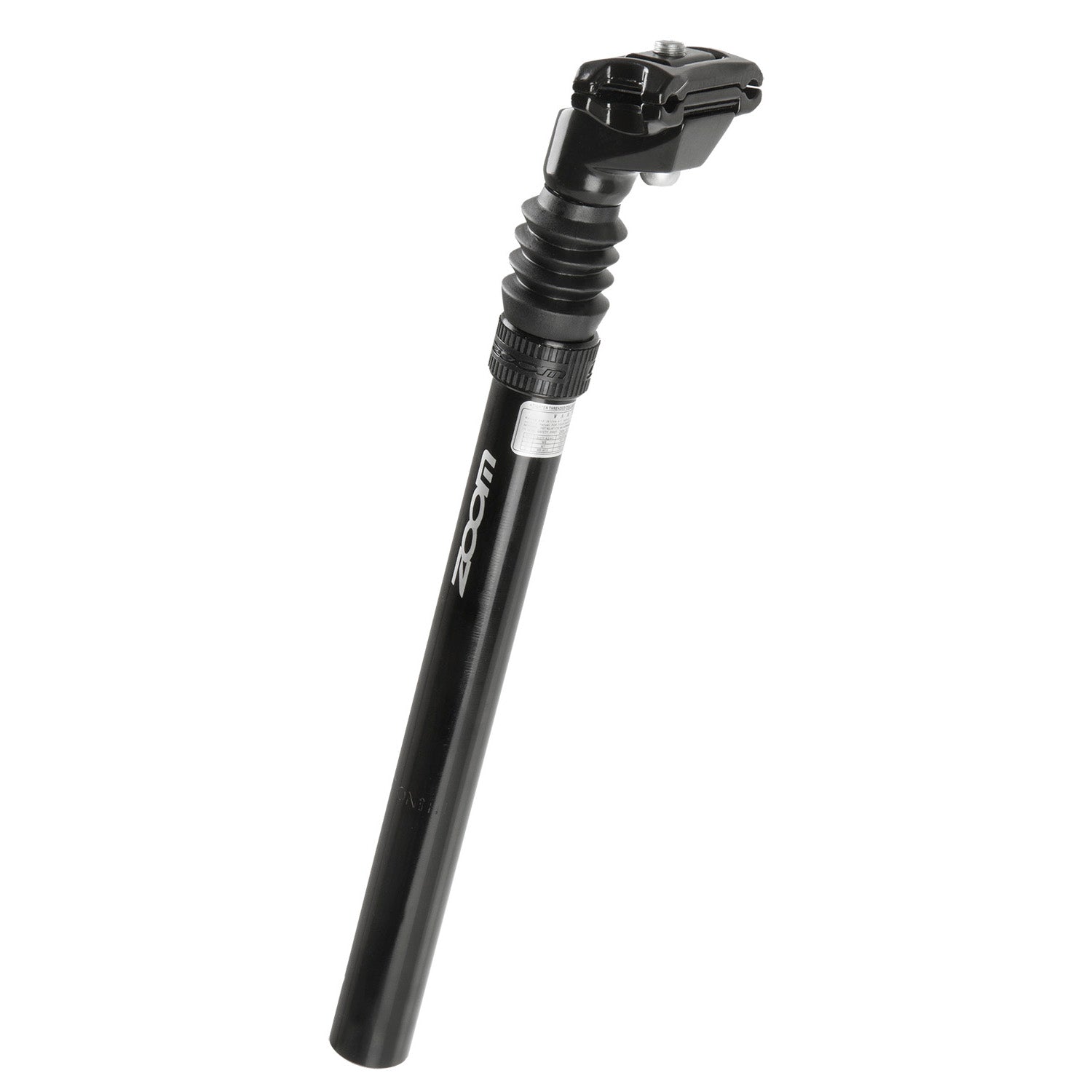Messingschlager zoom zadelpen atb 27.2 alu. zwart verend 350 mm.