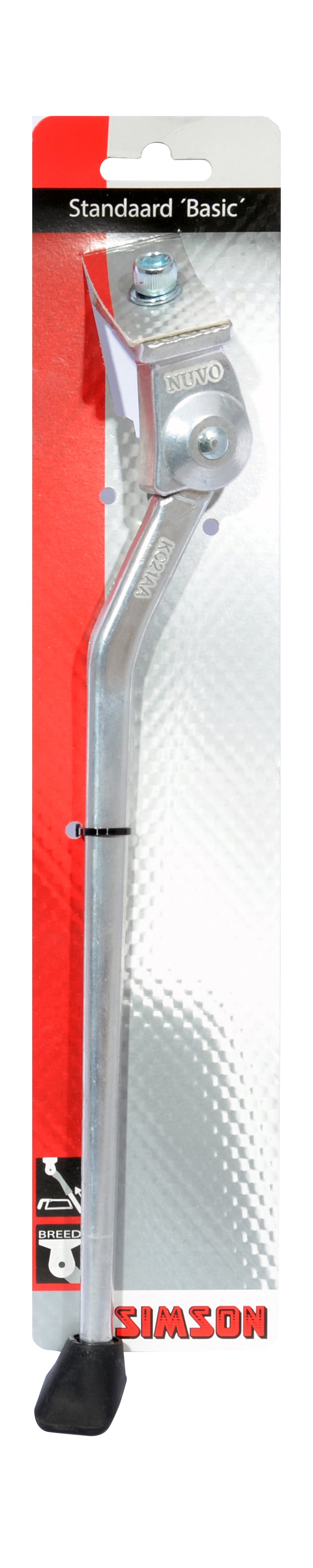 standaard Basic 28 inch staal zilver