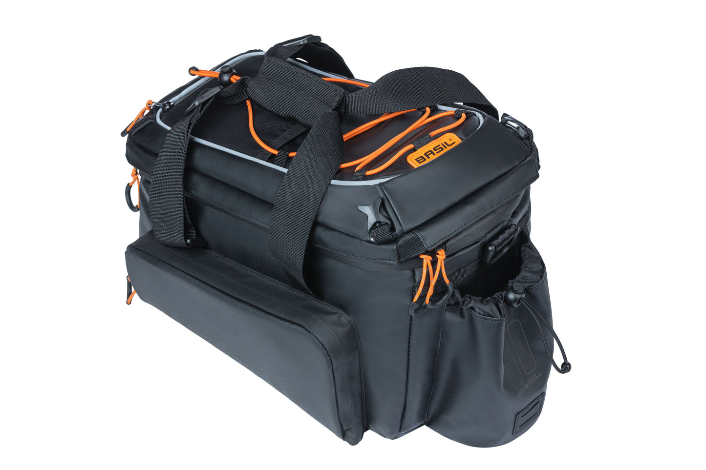 Basil Miles XL BagGage Behaviour Borse Black Waterproof Black per Bicycle Electric Bicycle 36L MIK Sistema