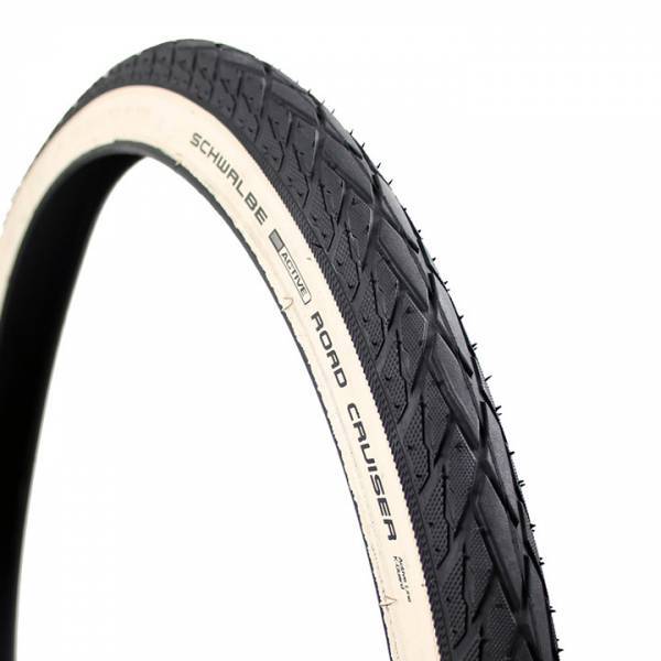 Schwalbe road cruiser 47-622 (28x1.75) zwart wit reflex