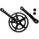 Etichetta bianca Crankkel 46T 170mm Alluminio nero