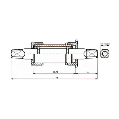 BSA Bottom Bras 68 119 Alu Topes