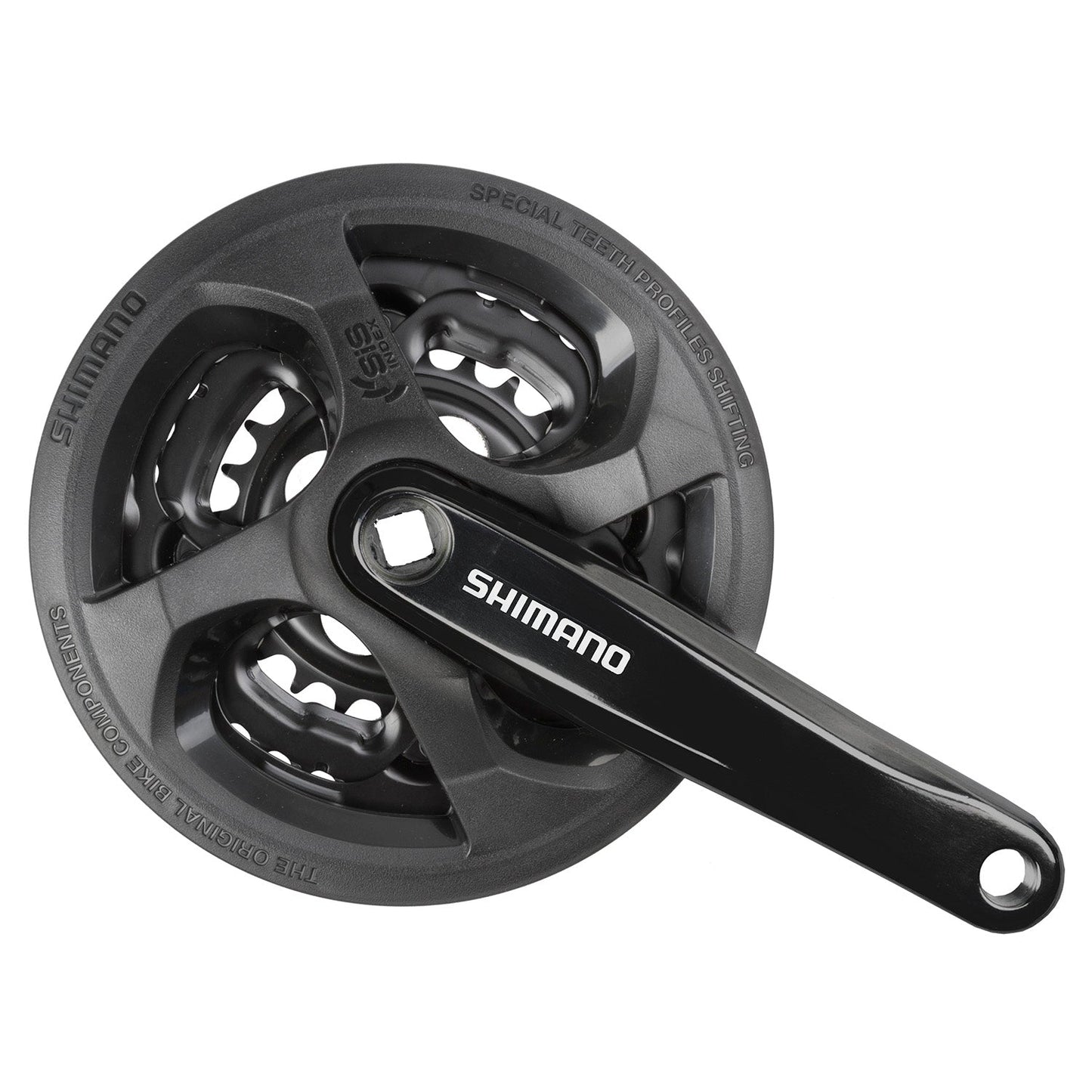 Rodamiento de latón Shimano FC-TY301 Juego de piñones Tourney 6 7 8 vel. 170 mm. 42 34 24 negro (-6 mm de profundidad)