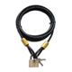 Cable de terraza Lynx - bloqueo de cable de bicicleta de 5 m (latón)