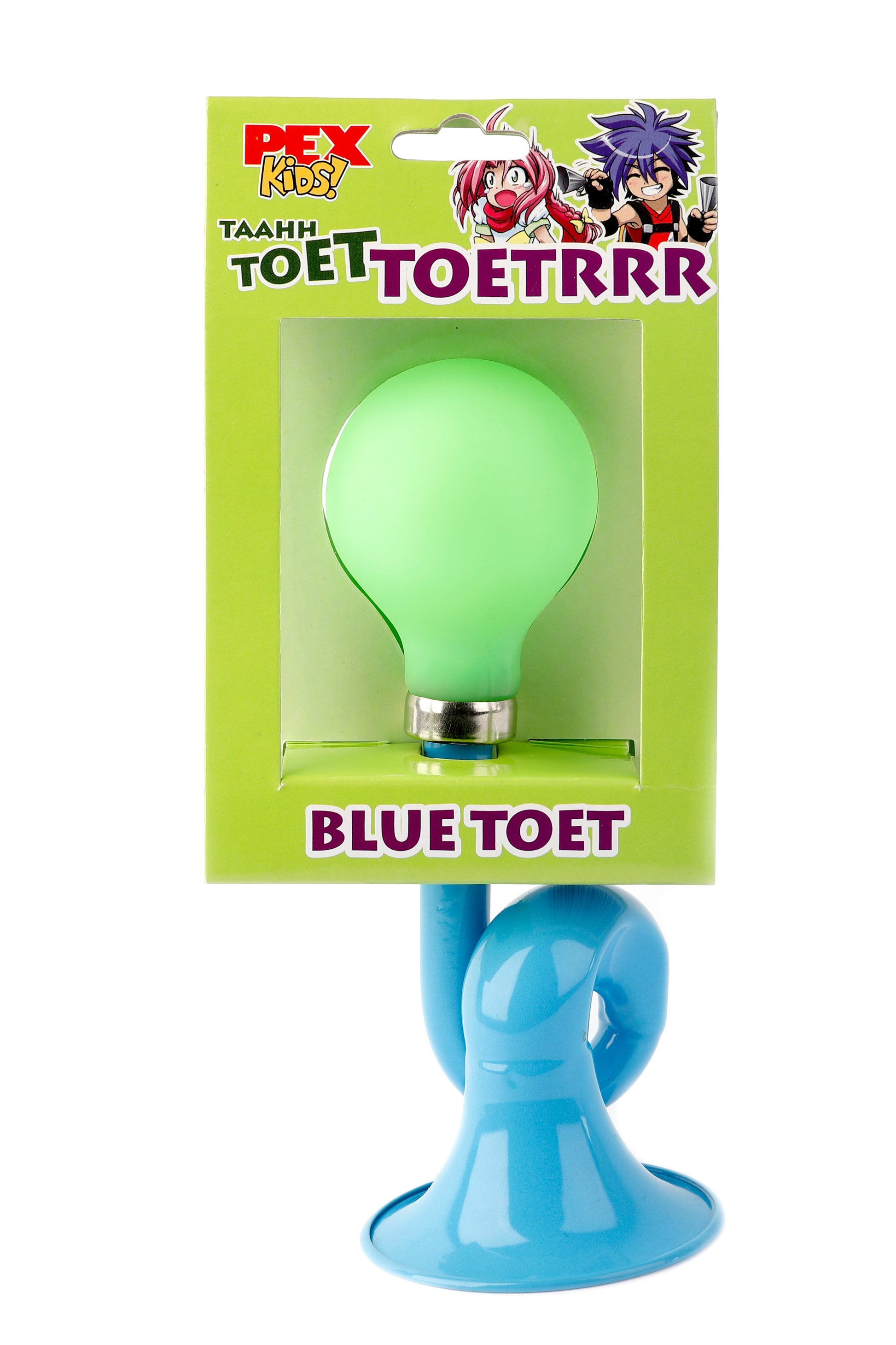 Buzaglo pexkids blu toot post corno in acciaio palla verde