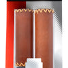 Simson Leather maneja marrón corto largo