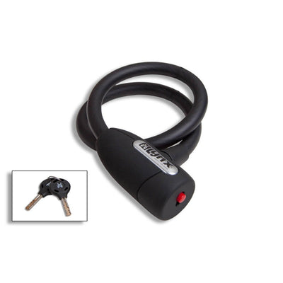 Bloqueo de cables Lynx 60 cm - Acero templado, clic automático, incluidas 2 teclas