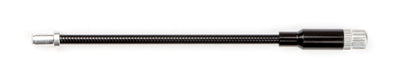 Primero ajustable Flex V-Brake Cable Tubo Metal Metal Negro (2 piezas)