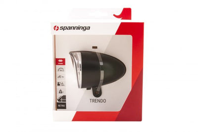 Spanninga metal b.v. Faro anteriore Spanta Trendo XDO acceso nero spento